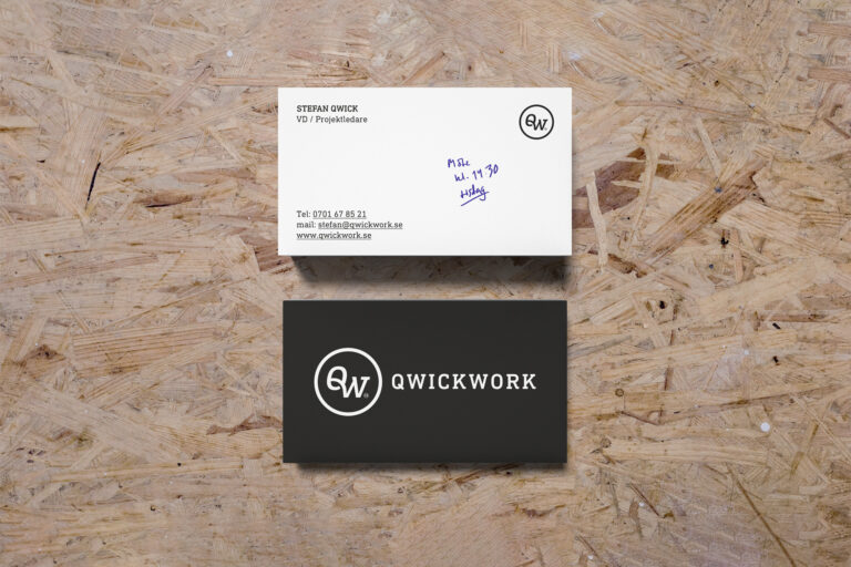 QwickWork - Grafisk plattform + webb